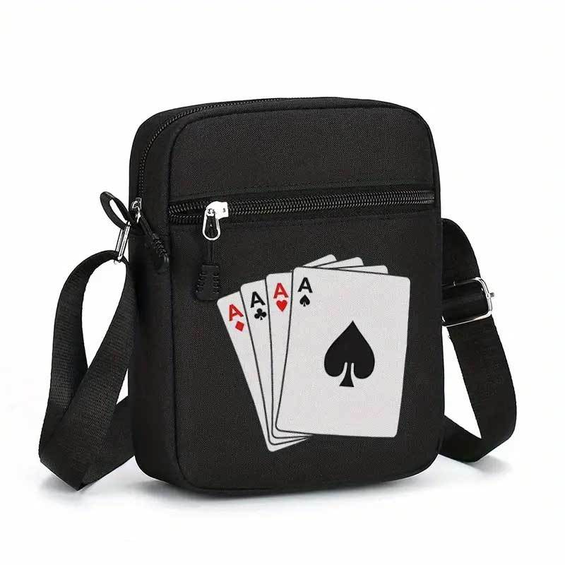 Travel Accessories Bag - Ace of Spades Poker Canvas Shoulder