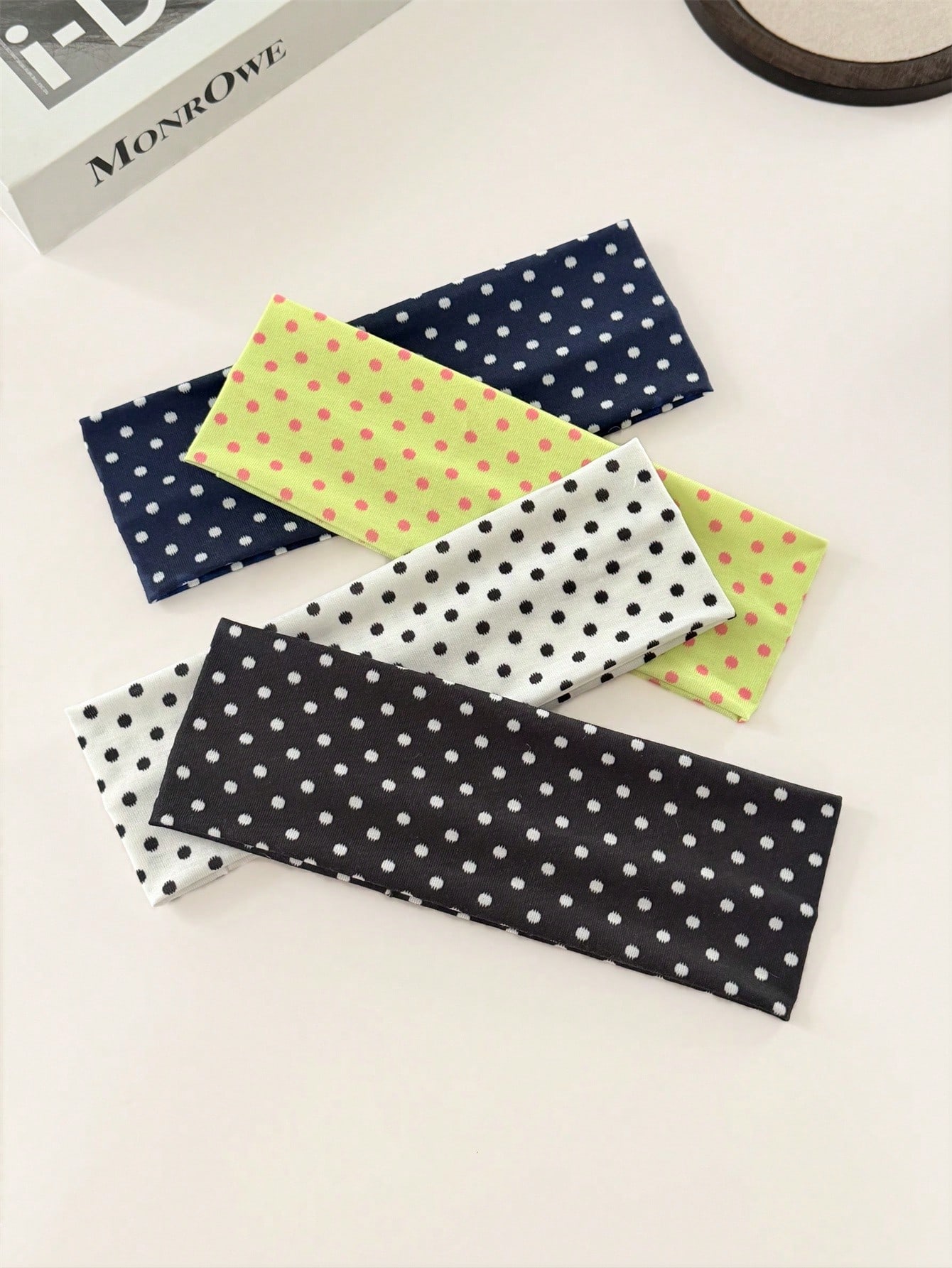 Travel Hair Accessories - Polka Dot Elastic Hair Bands Set