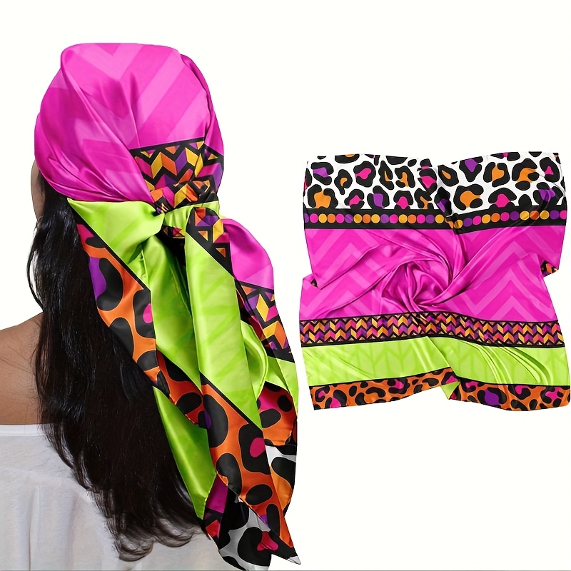 Travel Hair Accessories - Extra Large 35-Inch Square Scarf -