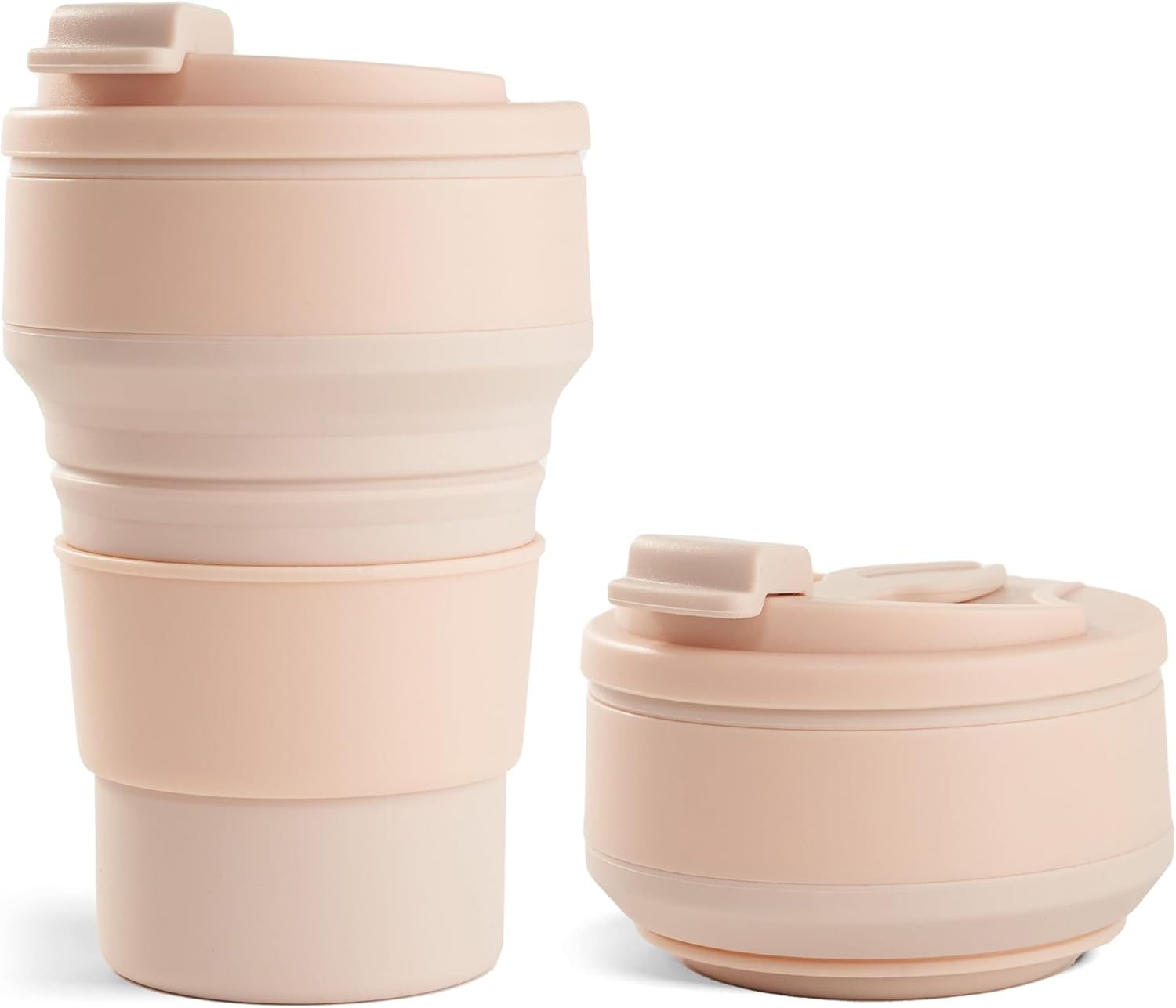Water Bottle Collapsible - Collapsible Silicone Travel Cup with Lid