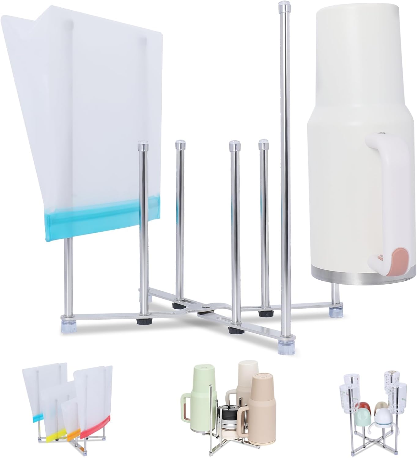 Plastic Bag Drying Holder, Bot - Water Bottle Collapsible avaliação e preço