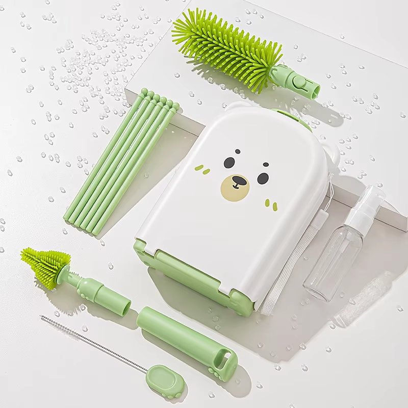 Travel Baby Bottle Brush Set - - Travel Accessories For 2 Year Old avaliação e preço