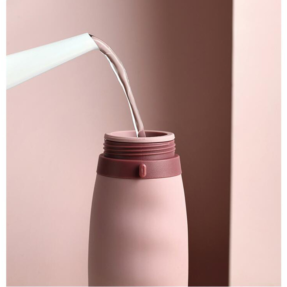 600Ml Portable Water Bottle Si - Water Bottle Collapsible avaliação e preço