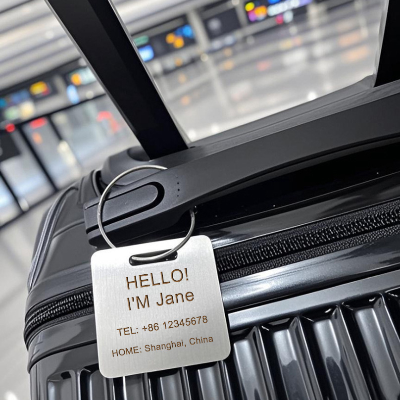 Custom Name Luggage Tag Laser  - Travel Accessories Deals avaliação e preço