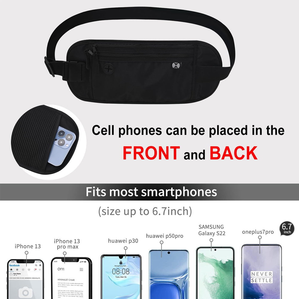 1Pcs Secure Travel Money Belt, - Money Belt Hidden avaliação e preço