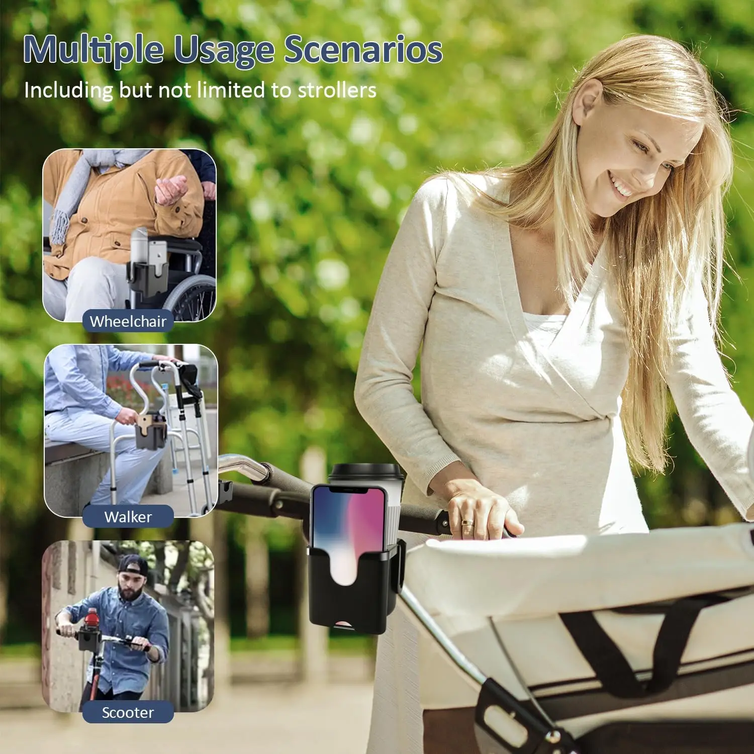 Anti-Slip Pram Cup Holders for - Travel Accessories For 2 Year Old avaliação e preço