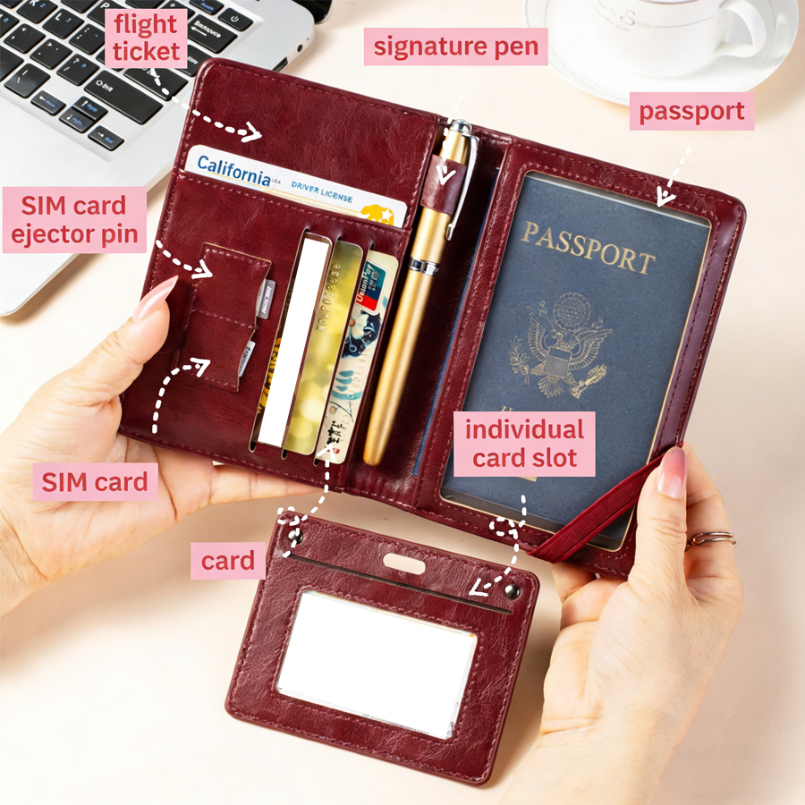 Passport Holder and Wallet in  - Travel Accessories Essentials avaliação e preço