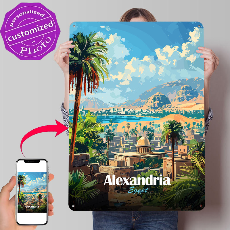 Alexandria Egypt Travel Poster - Travel Accessories Egypt avaliação e preço