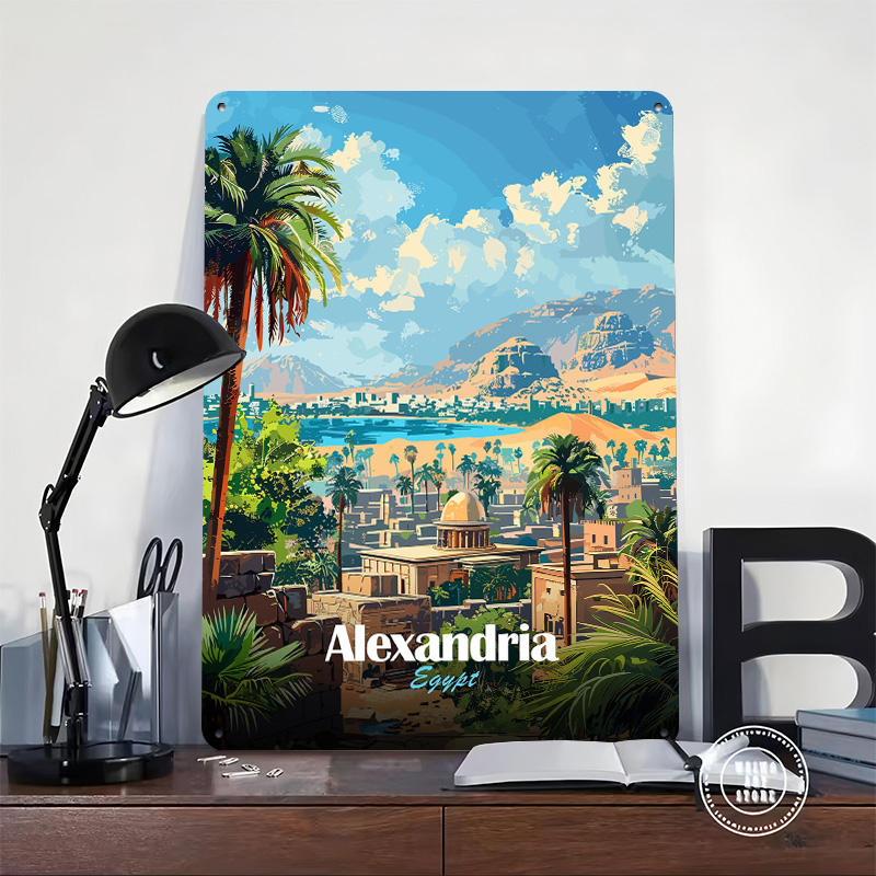 Alexandria Egypt Travel Poster - Travel Accessories Egypt avaliação e preço