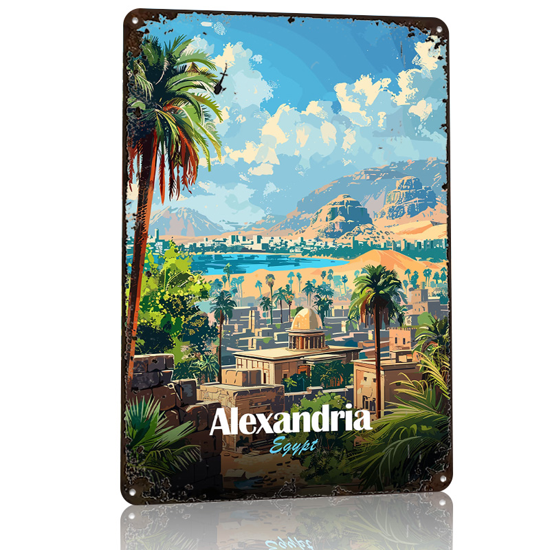 Alexandria Egypt Travel Poster - Travel Accessories Egypt avaliação e preço