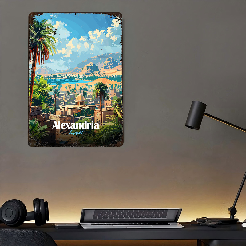 Alexandria Egypt Travel Poster - Travel Accessories Egypt avaliação e preço