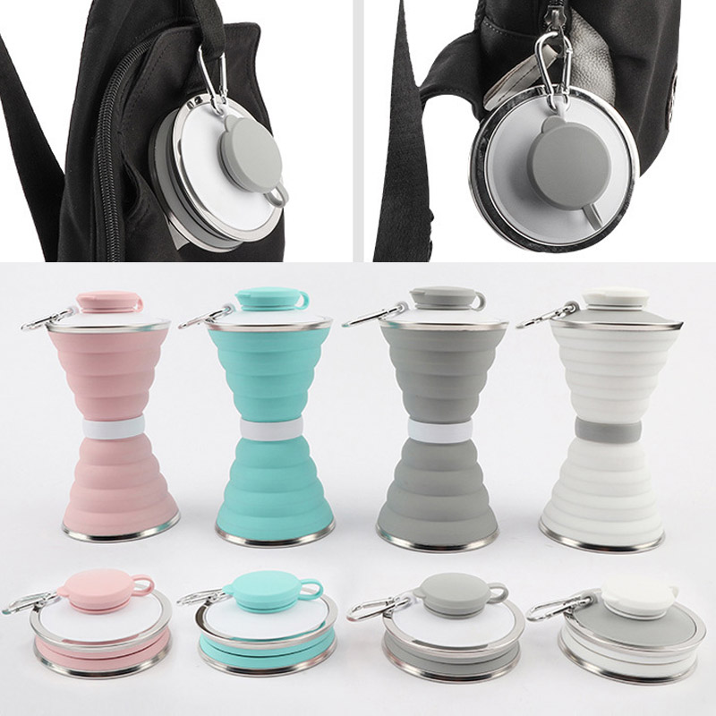 500ml Food Grade Silicone Wate - Water Bottle Collapsible avaliação e preço