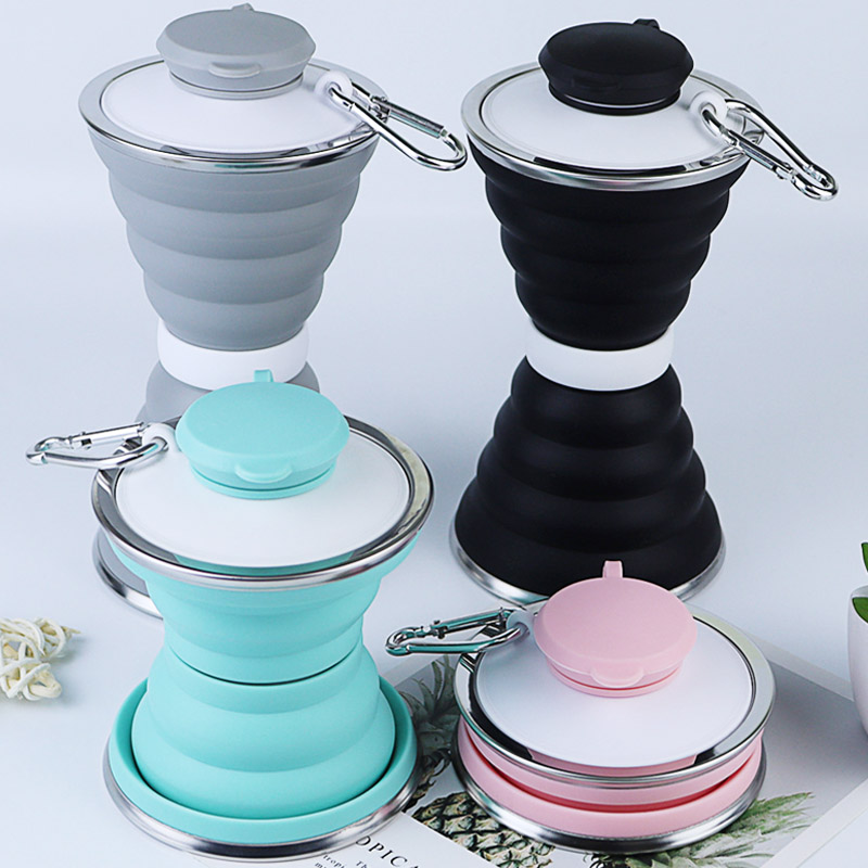 500ml Food Grade Silicone Wate - Water Bottle Collapsible avaliação e preço