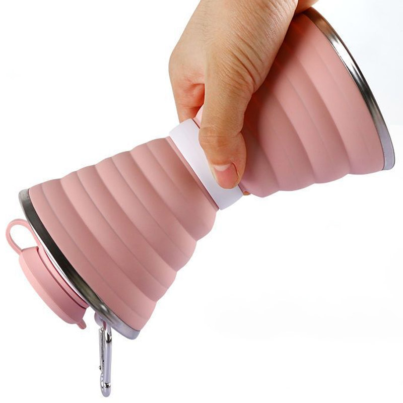 500ml Food Grade Silicone Wate - Water Bottle Collapsible avaliação e preço