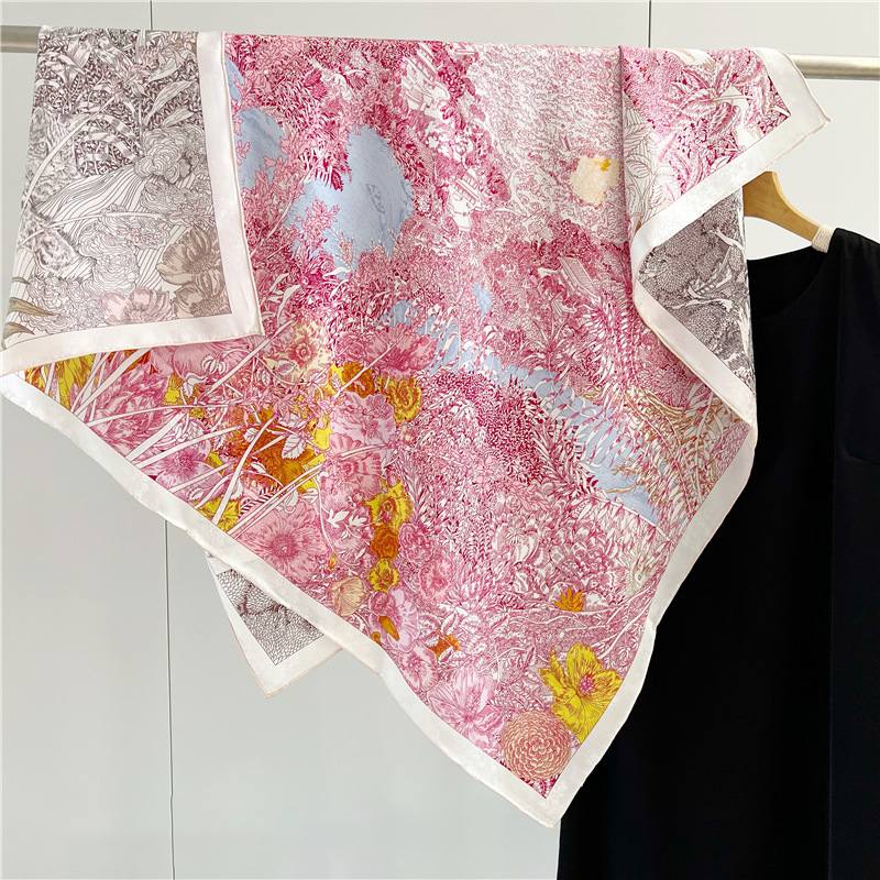 Mulberry Silk Scarf Double Fac - Travel Hair Accessories avaliação e preço
