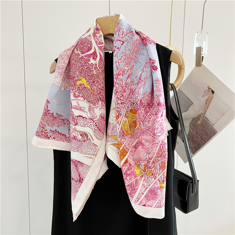 Mulberry Silk Scarf Double Fac - Travel Hair Accessories avaliação e preço