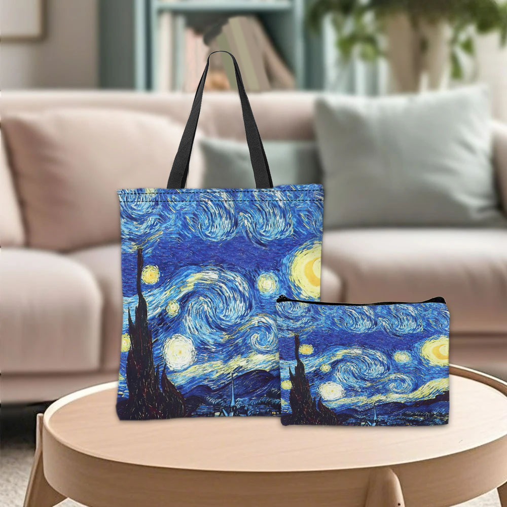Van Gogh Series Tote Bag Cosme - Travel Accessories Bag avaliação e preço