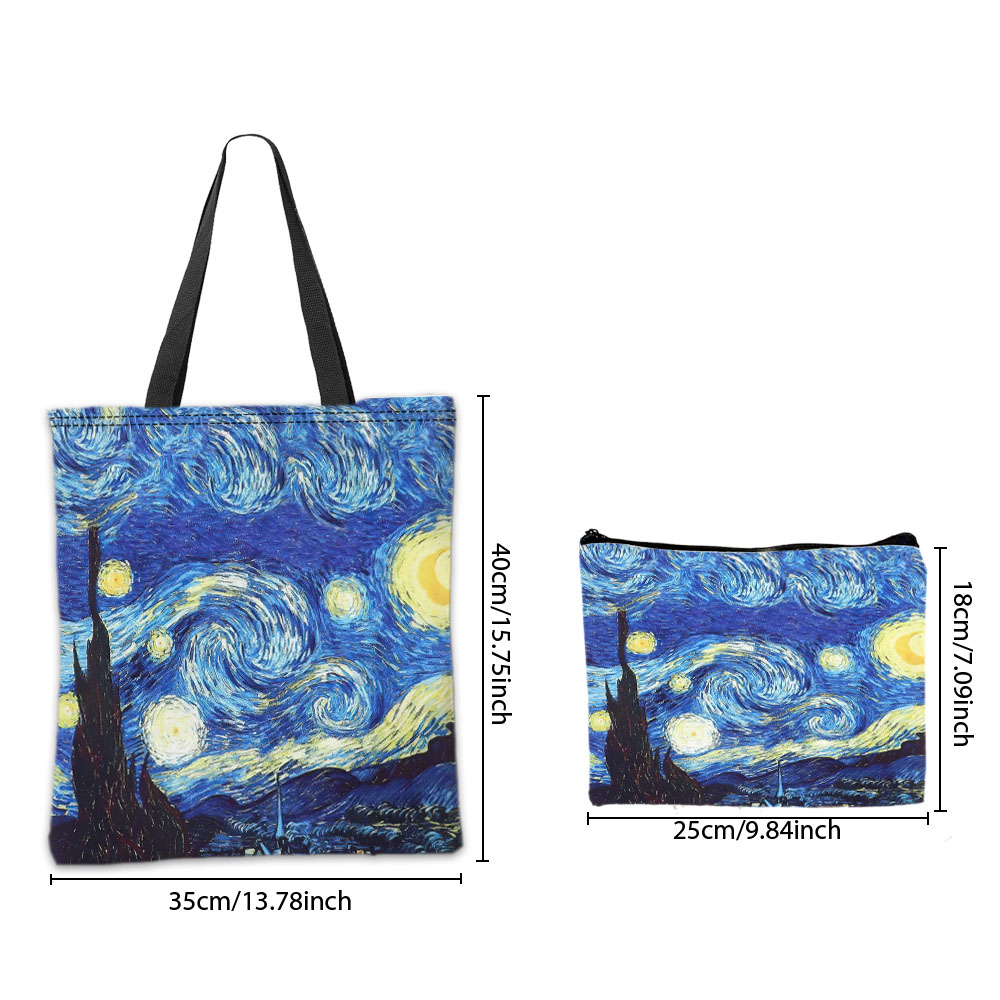 Van Gogh Series Tote Bag Cosme - Travel Accessories Bag avaliação e preço