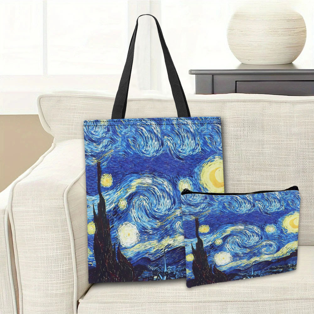 Van Gogh Series Tote Bag Cosme - Travel Accessories Bag avaliação e preço