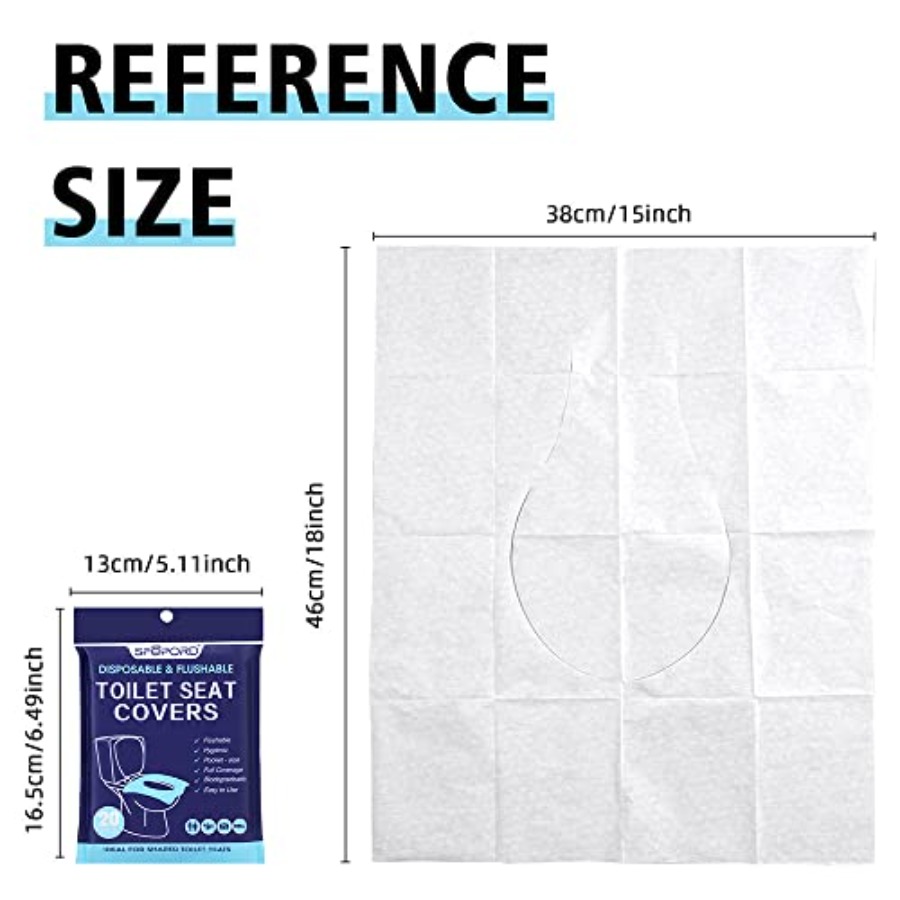 XL 100PCS Toilet Seat Covers D - Travel Accessories Essentials avaliação e preço