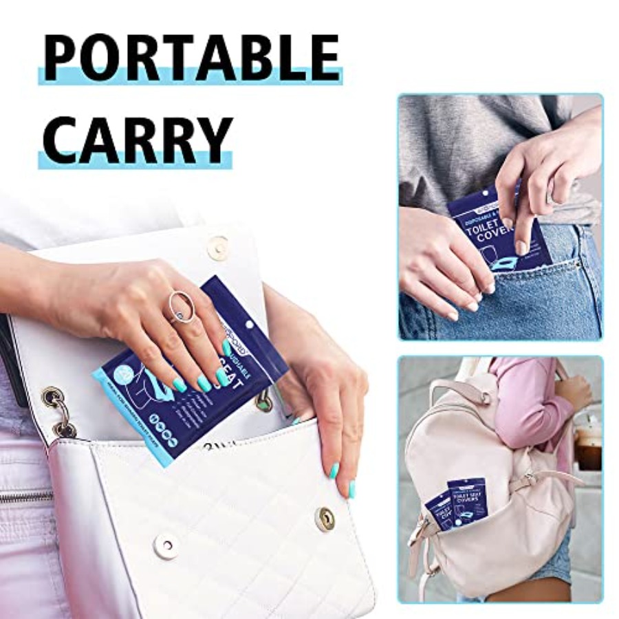 XL 100PCS Toilet Seat Covers D - Travel Accessories Essentials avaliação e preço