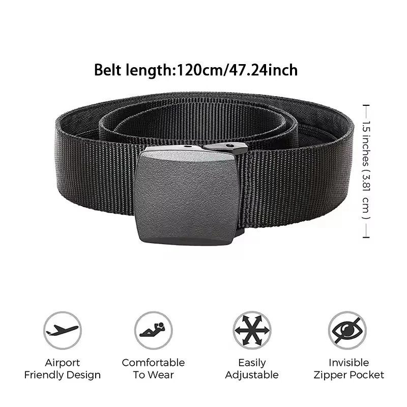 New Travel Cash Anti Theft Bel - Money Belt Hidden avaliação e preço