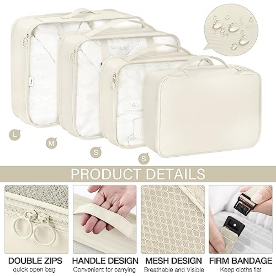 8 Set Packing Cubes for Travel - Travel Accessories Bag avaliação e preço