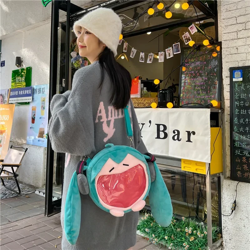 @-@ Hatsune Miku Shoulder Bag  - Travel Accessories Cute avaliação e preço