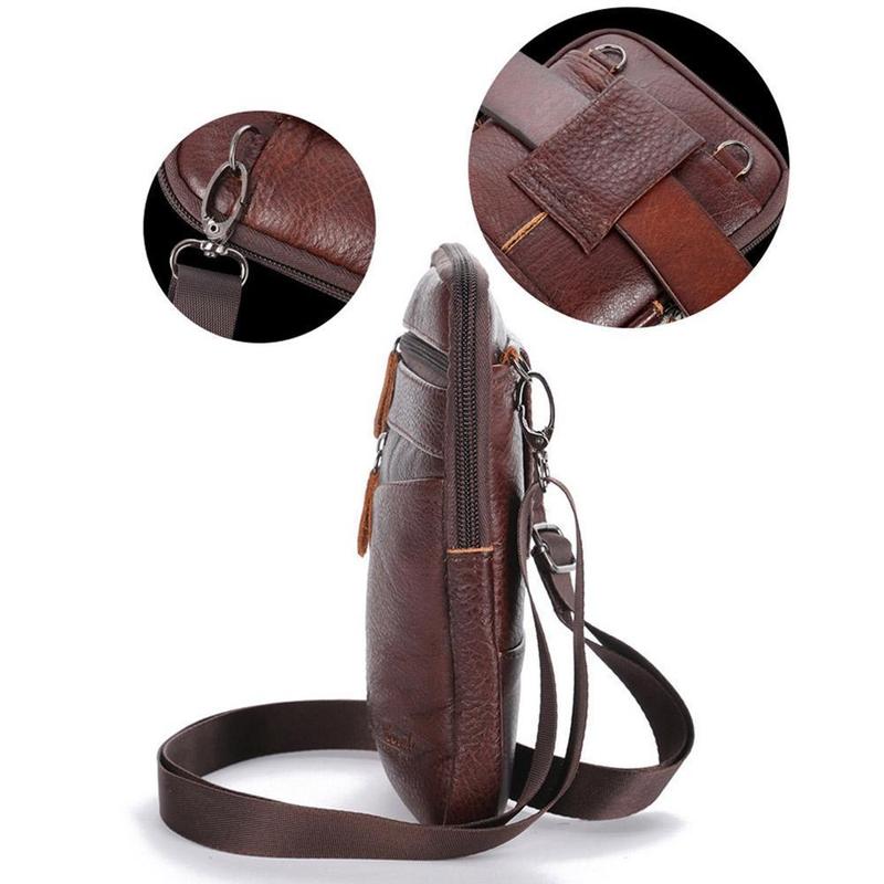 Men Genuine Leather Bag Vertic - Travel Accessories For Men avaliação e preço