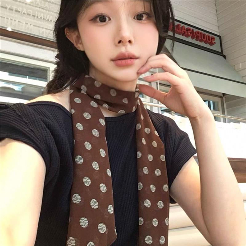 Women Brown Polka Dot Printed  - Travel Hair Accessories avaliação e preço