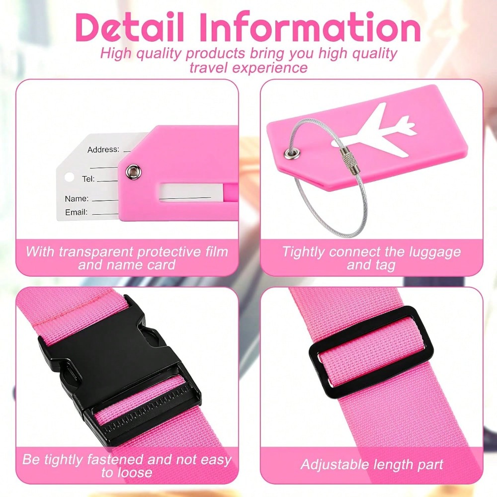 Luggage Strap Set with Luggage - Travel Accessories Unique avaliação e preço