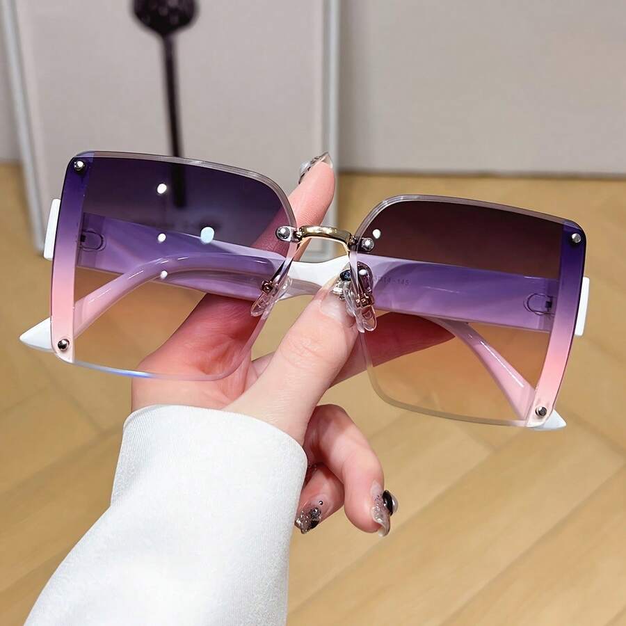 Oversized Frameless Square Gra - Travel Accessories For Men avaliação e preço