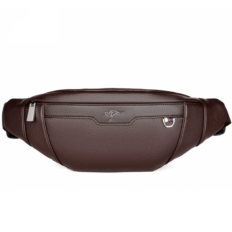 Business Leather Waist Bag Mul - Travel Accessories For Men avaliação e preço