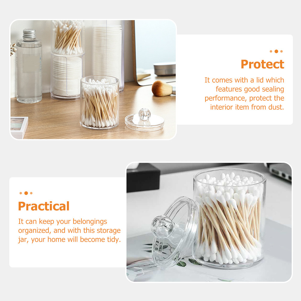 Clear Cotton Ball Dispenser Co - Travel Accessories Organizer avaliação e preço