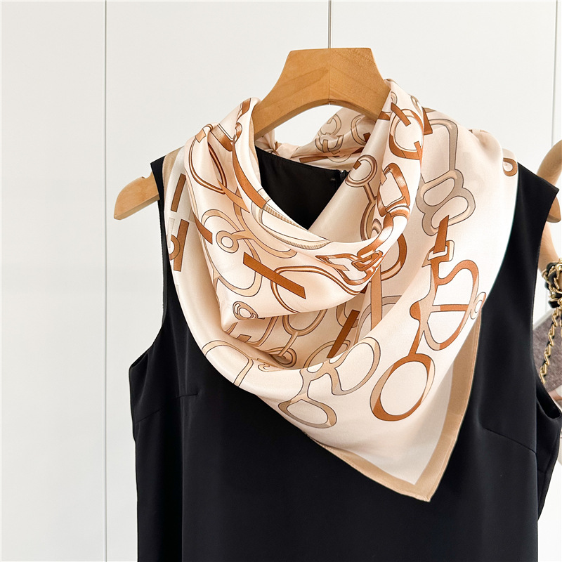 Summer Silk Small Scarf Women  - Travel Hair Accessories avaliação e preço