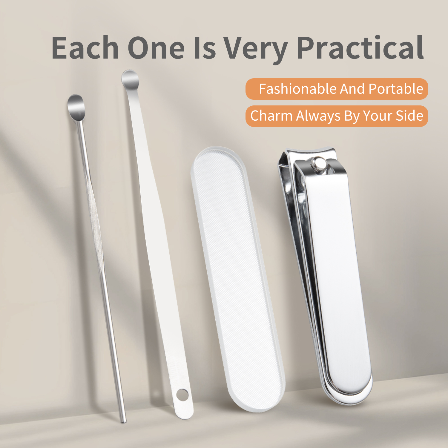 4PCS Nail Clipper Set Nano Gla - Travel Router Accessories avaliação e preço