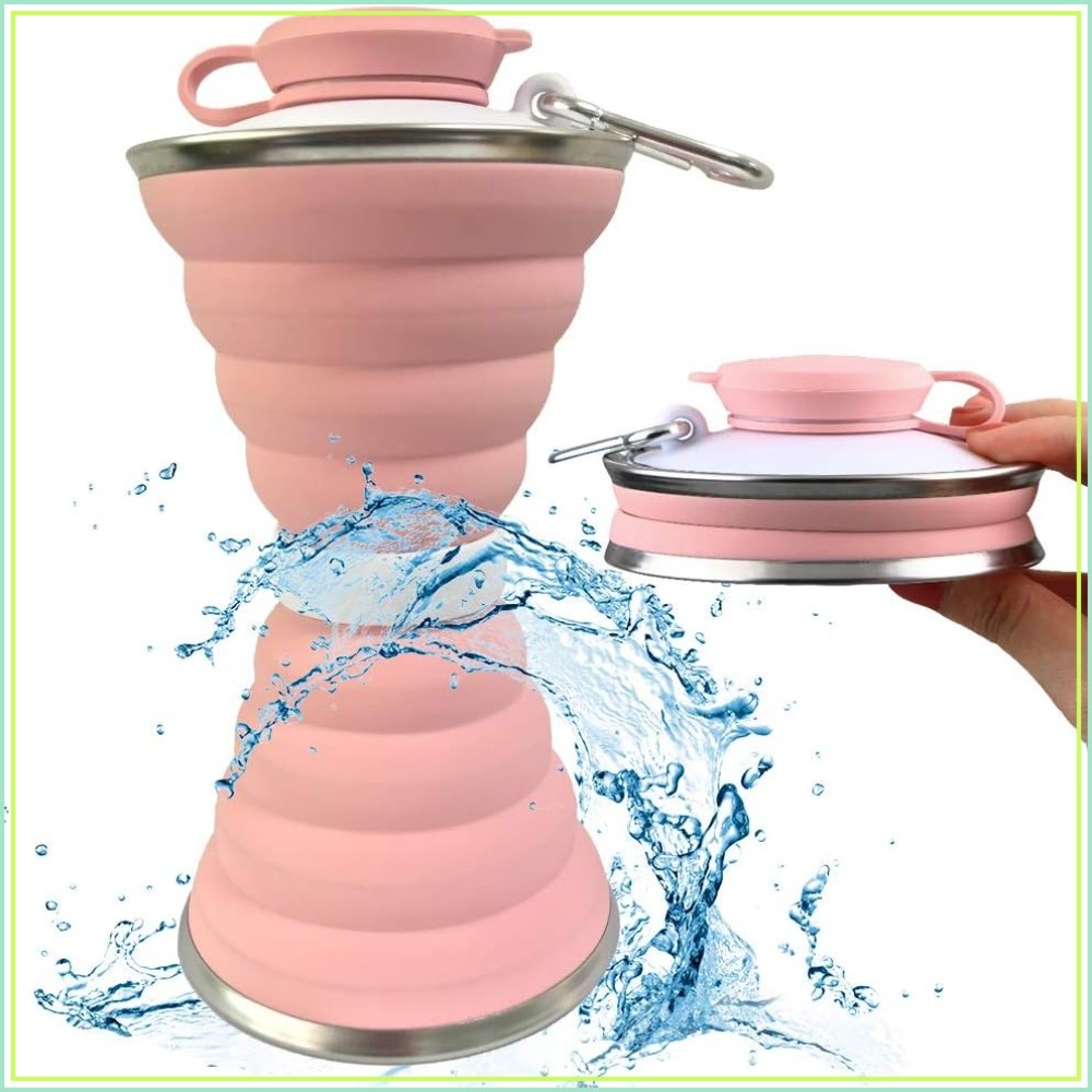 Collapsible Water Bottle, 17oz - Water Bottle Collapsible avaliação e preço