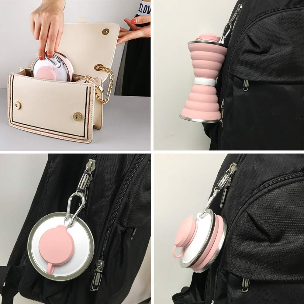Collapsible Water Bottle, 17oz - Water Bottle Collapsible avaliação e preço