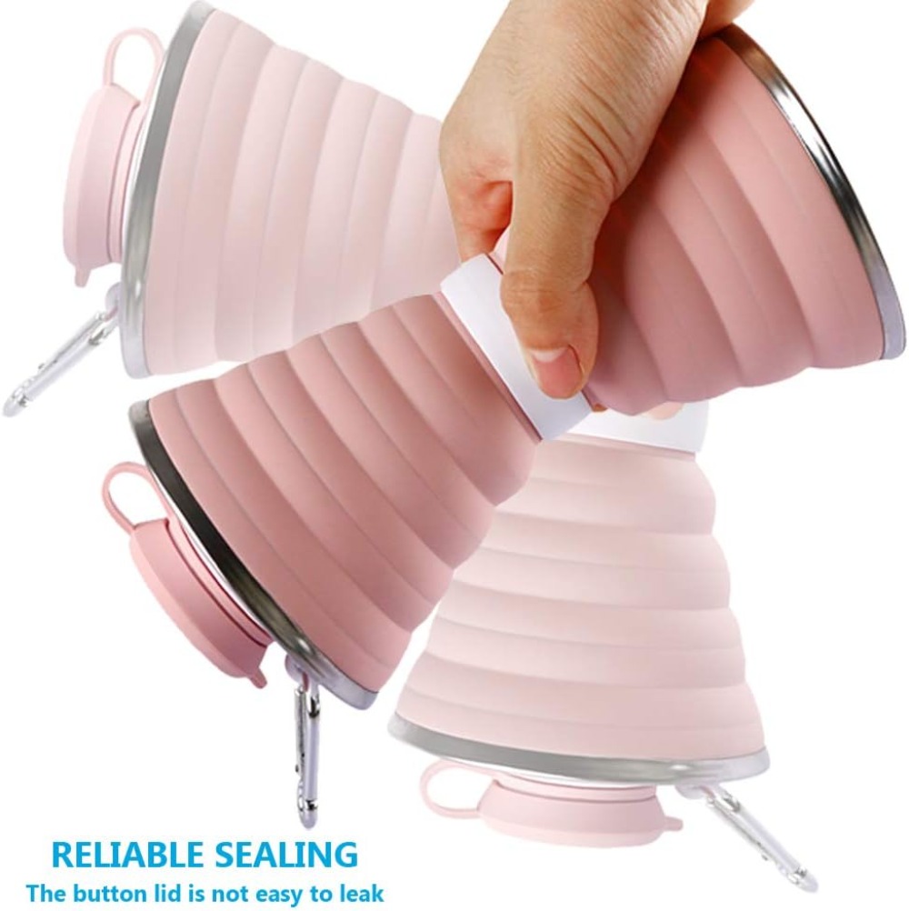 Collapsible Water Bottle, 17oz - Water Bottle Collapsible avaliação e preço
