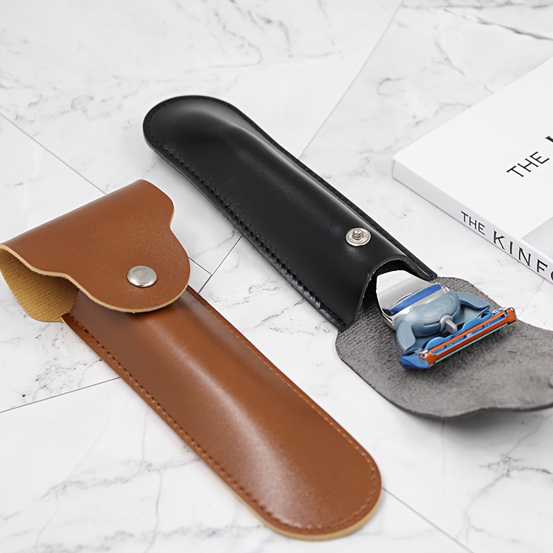 Manual Razor Leather Case, Tra - Travel Router Accessories avaliação e preço