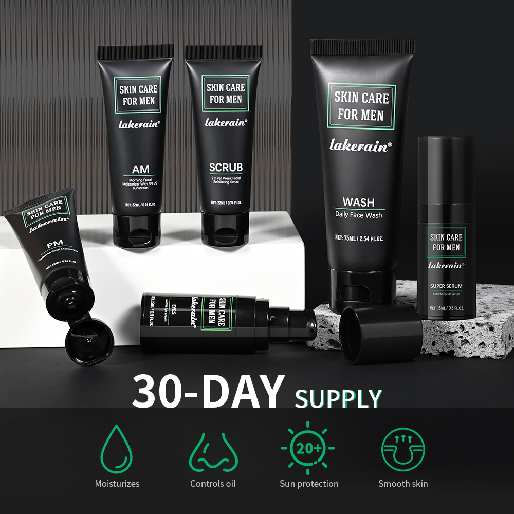 Lakerain Skin Care for Men Kit - Travel Accessories For Men avaliação e preço