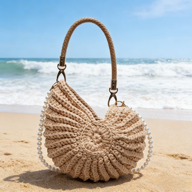 Shell Handbag, Large Capacity  - Travel Accessories Bag avaliação e preço
