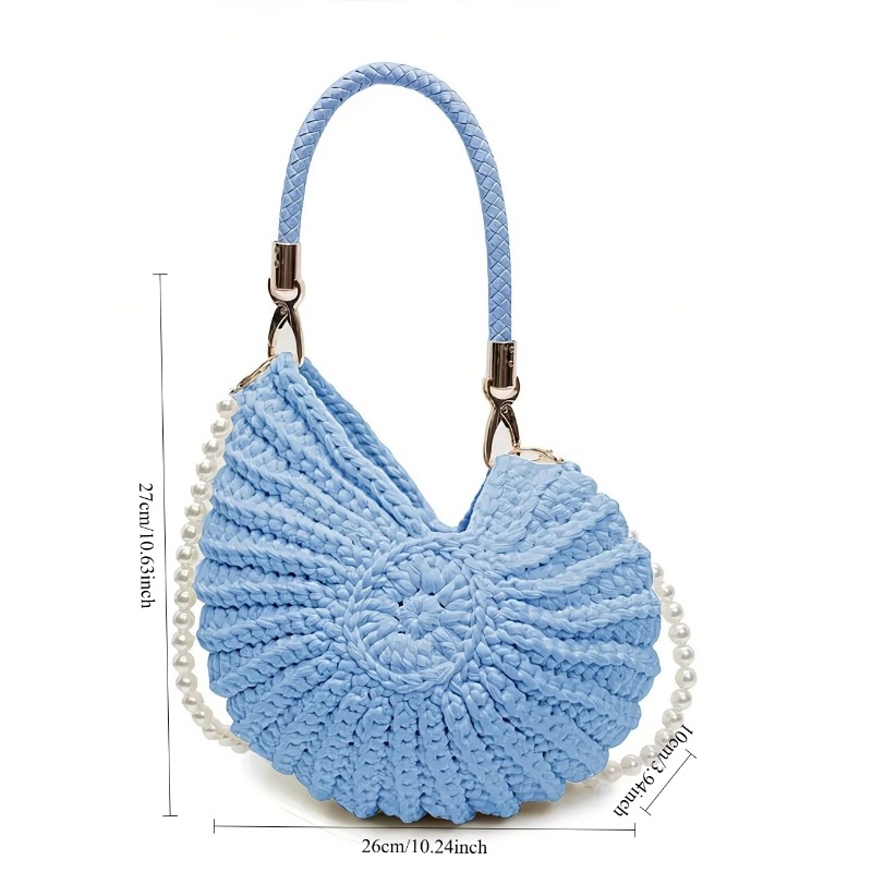 Shell Handbag, Large Capacity  - Travel Accessories Bag avaliação e preço