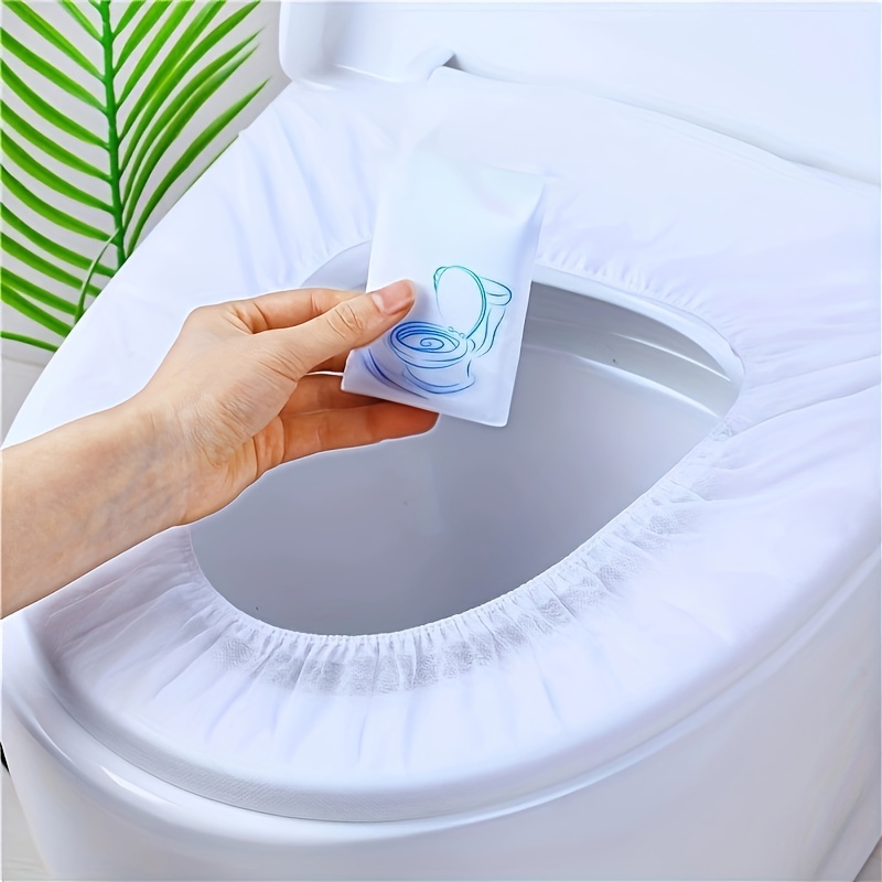 10Pcs Blue Disposable Toilet S - Travel Accessories Essentials avaliação e preço