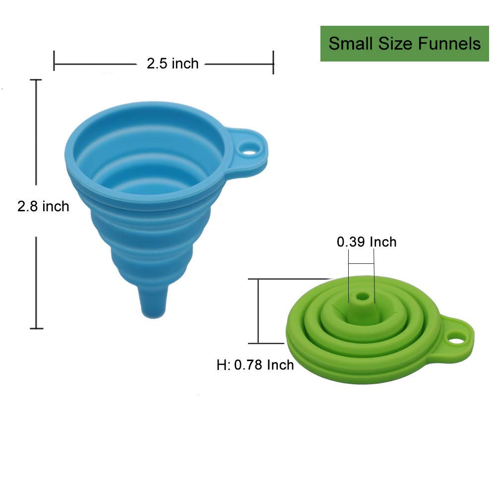 Collapsible Silicone Funnel Se - Water Bottle Collapsible avaliação e preço