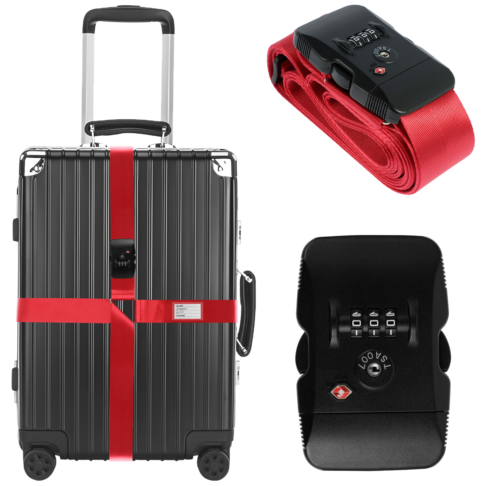 Adjustable Length Luggage Pack - Travel Accessories Essentials avaliação e preço
