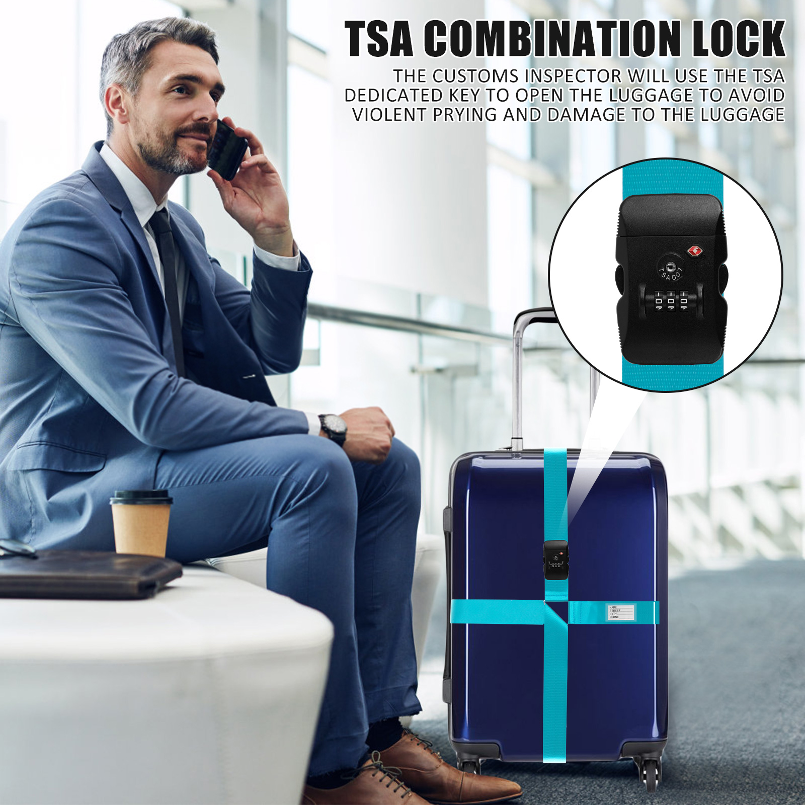 Adjustable Length Luggage Pack - Travel Accessories Essentials avaliação e preço