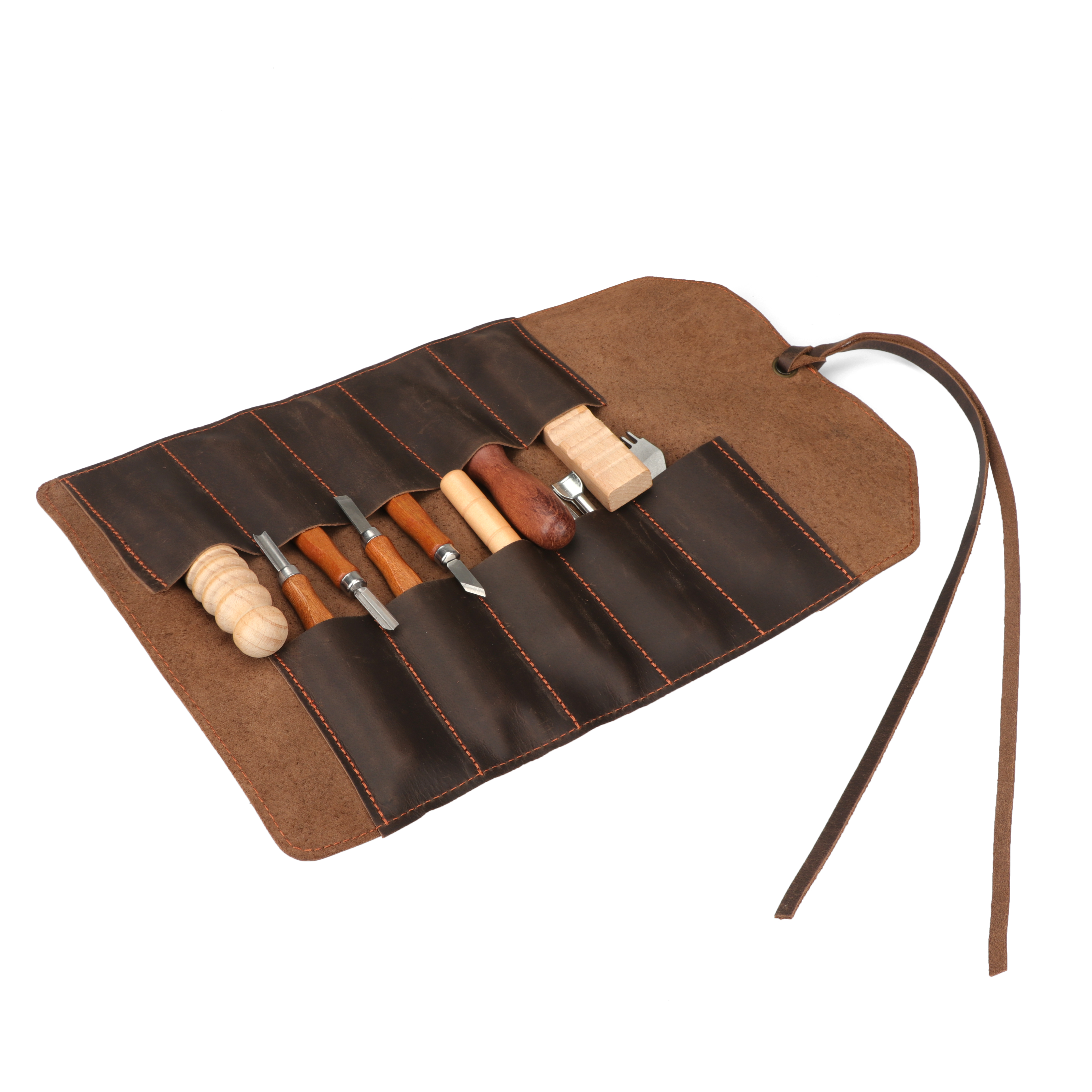 Tourbon Leather Tools Roll Up  - Travel Router Accessories avaliação e preço