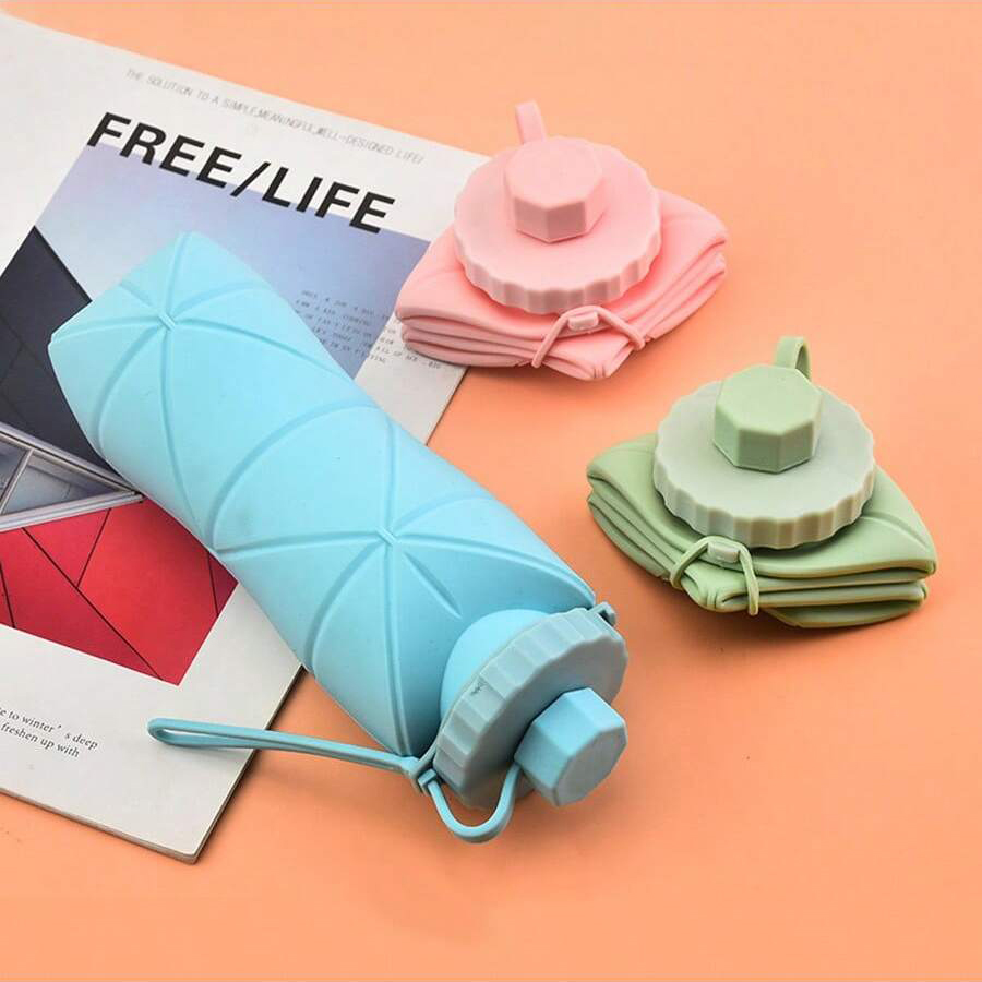 1Pc 600mlLarge Collapsible Sil - Water Bottle Collapsible avaliação e preço