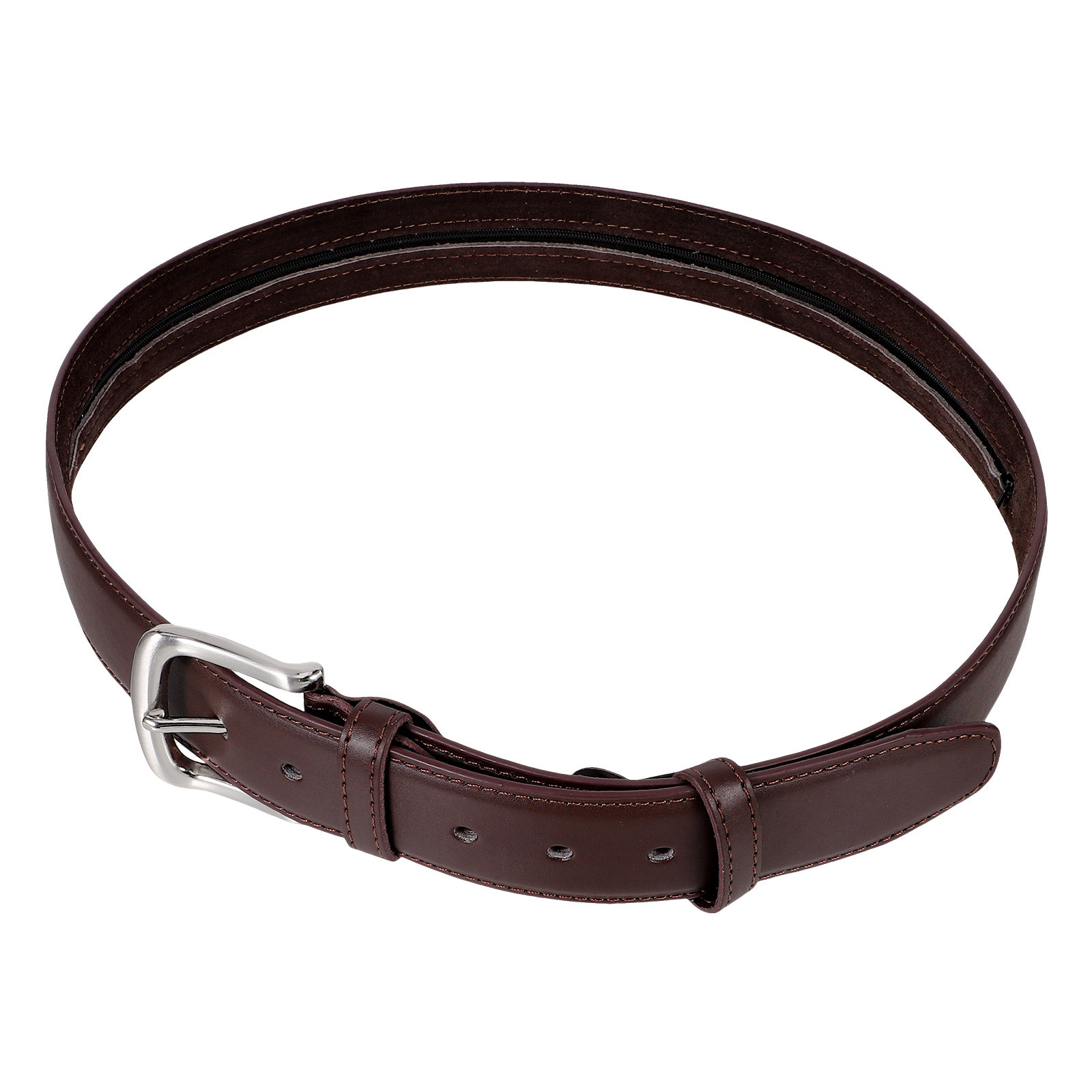 Hidden Zipper Pocket PU Wallet - Money Belt Hidden avaliação e preço